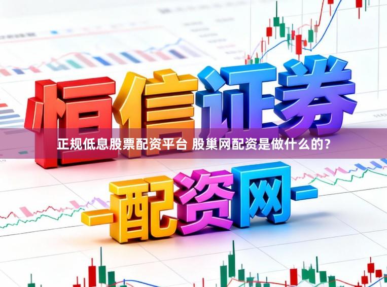 正规低息股票配资平台 股巢网配资是做什么的？