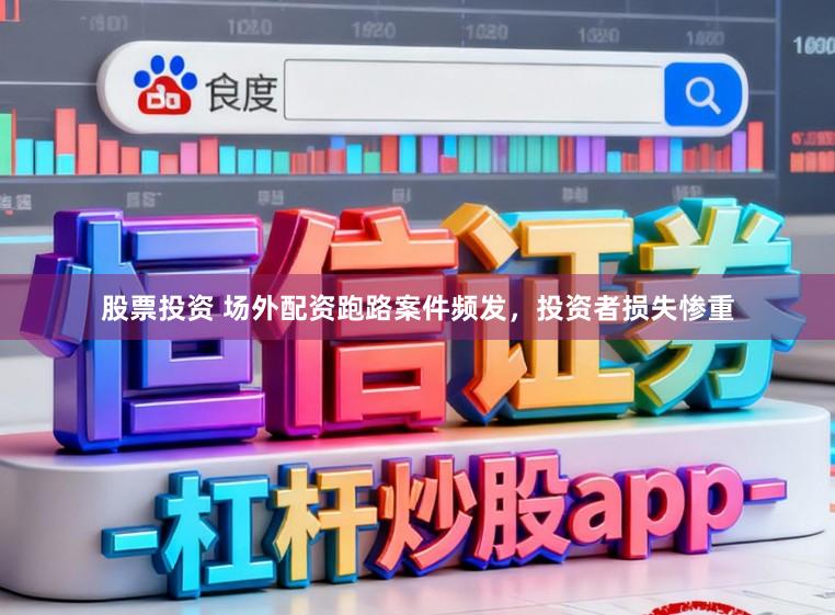 股票投资 场外配资跑路案件频发，投资者损失惨重